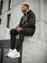 Мъжки суитшърт черно OZONEE O/G3065