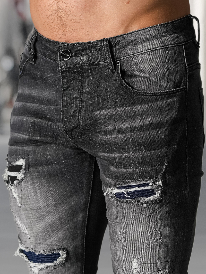 Мъжки дънки черни OZONEE NB/MP0075NZ