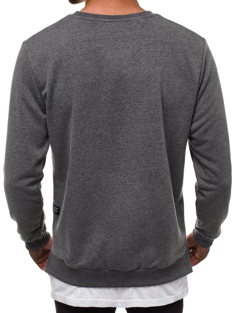 Мъжки суитшърт графитна OZONEE O/11113