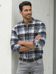 Мъжка риза тъмносиньо OZONEE V/V175Z