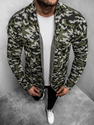 Мъжки пуловер зелен OZONEE MECH/0929Z