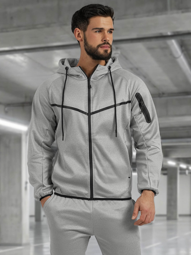 Мъжки спортен екип сив OZONEE JS/8C1966/2