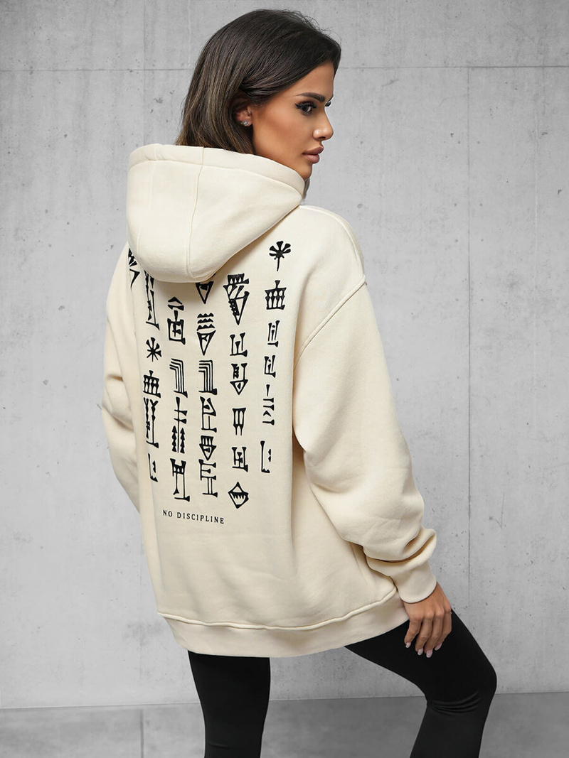 Cуитшърт бежова OZONEE O/SWE23017Z