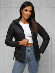 Дамско яке черна OZONEE JS/16M9239/392