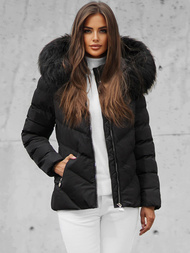 Дамско яке черно OZONEE JS/M727/392Z