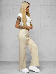 Дамски панталон екрю OZONEE JS/92K526/155