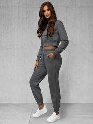 Дамски анцуг от две части графитен OZONEE JS/8C78/5Z