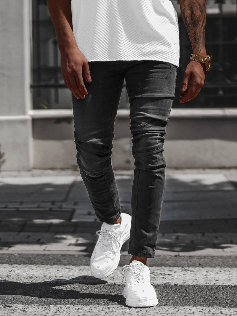 Мъжки дънки черни OZONEE NB/MP0025N