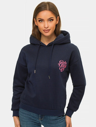 Дамски суитчър с качулка тъмнсиня OZONEE JS/B26013