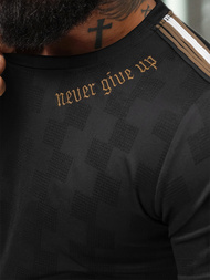 Мъжка тениска черна OZONEE O/QS11621