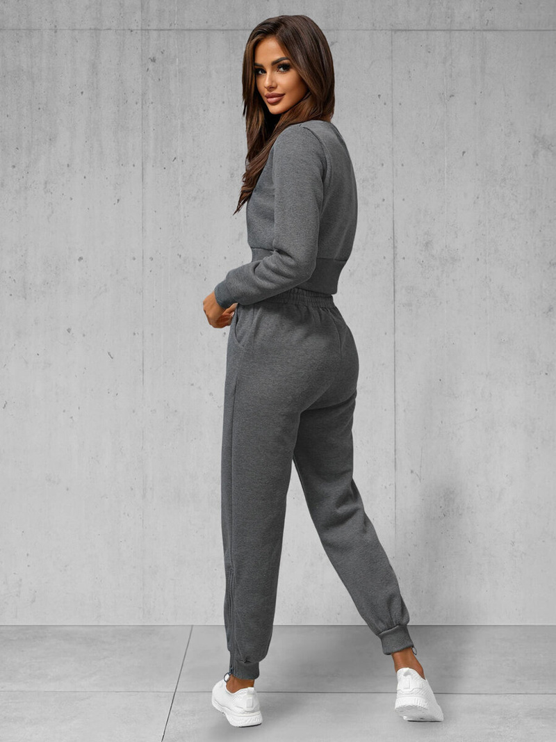 Дамски анцуг от две части графитен OZONEE JS/8C78/5Z