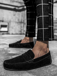 Мъжки обувки SLIP ON черни T/125