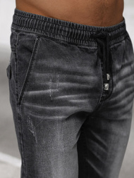 Мъжки дънки jogger черни OZONEE NB/MP0135N