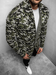 Мъжки пуловер зелен OZONEE MECH/0929Z