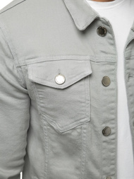 Мъжко джинсово яке сива OZONEE G/620