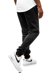 Мъжко долнище на анцуг черно JS/XW032S