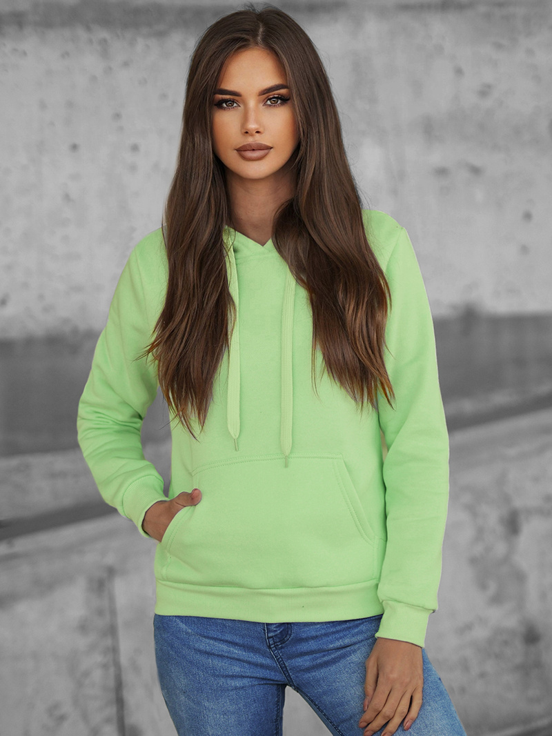 Дамски суичър небесно зелена/2 OZONEE JS/W02/60Z