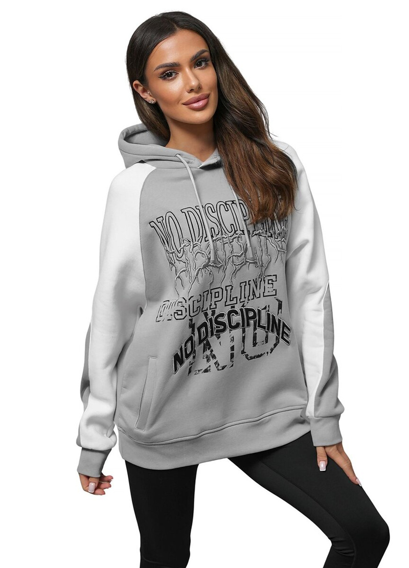 Cуитшърт сива OZONEE O/SWE23037Z