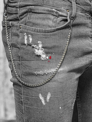 Мъжки дънки графитно OZONEE O/MB459