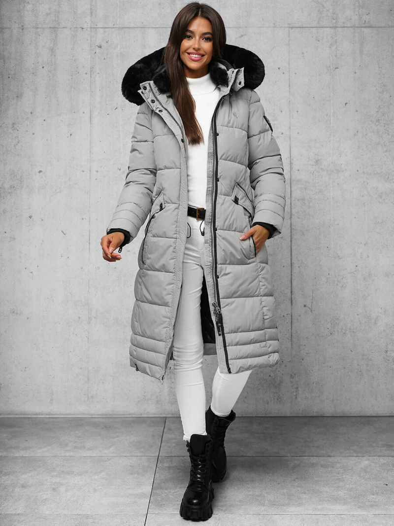 Дамско яке сива OZONEE O/W377