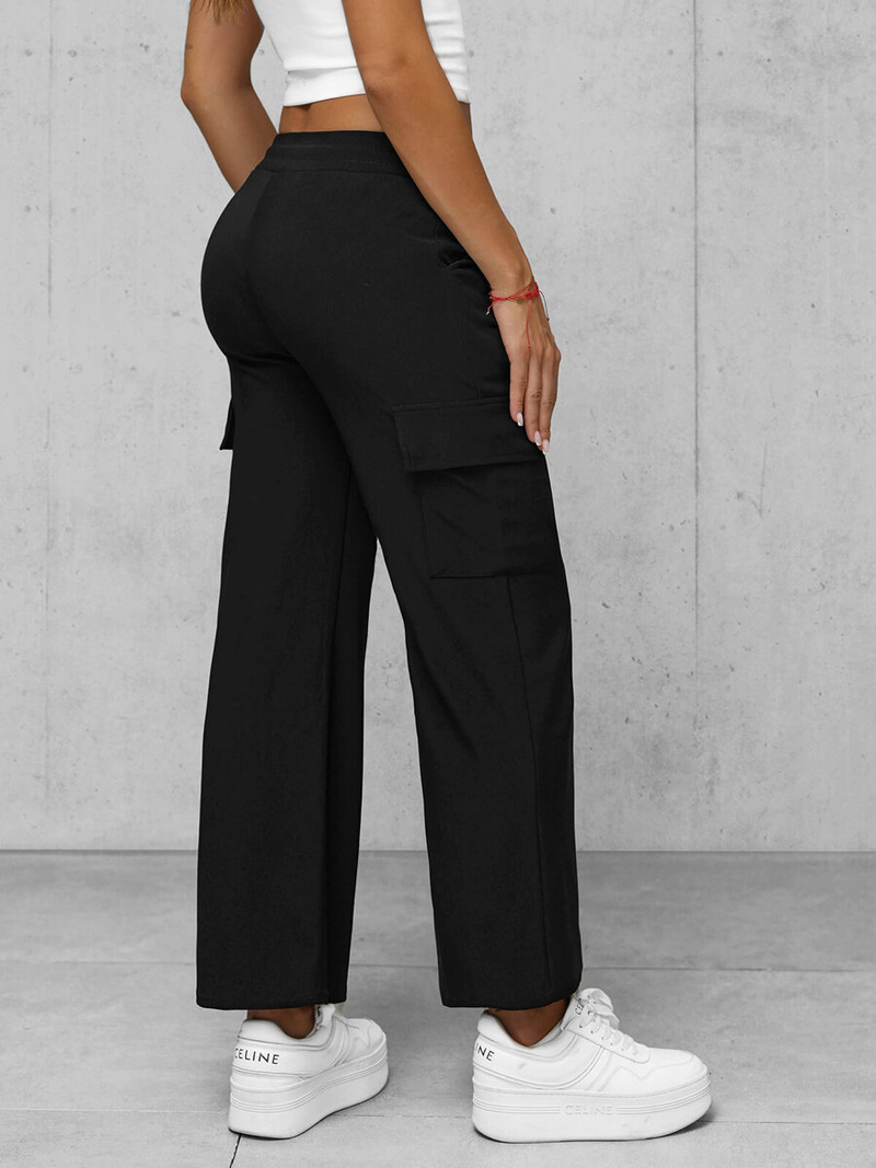 Дамски панталон черни OZONEE JS/92K515/3