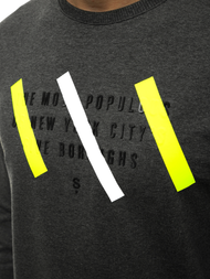 Мъжки суитшърт графитна OZONEE MACH/2105