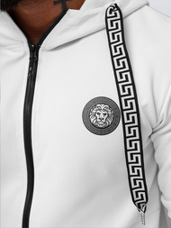 Мъжки спортен екип бяло-черен OZONEE O/LN11887