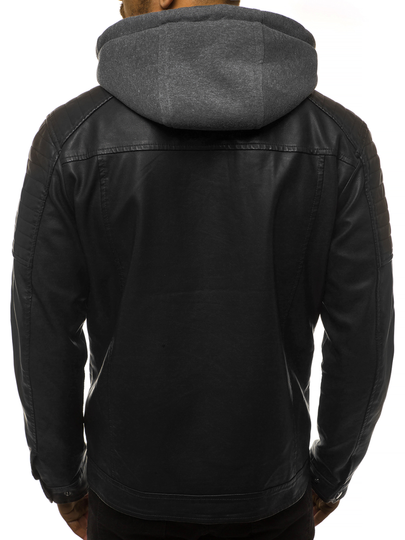 Мъжко яке черно OZONEE JB/JP1136