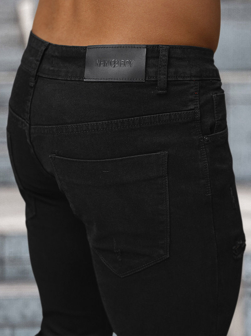 Мъжки дънки черни OZONEE NB/MP0087N