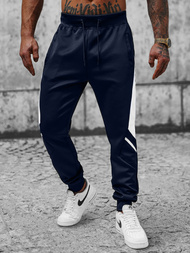 Мъжко долнище на анцуг тъмносиньо OZONEE JS/8K182