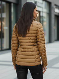 Дамско яке тъмно-бежово OZONEE JS/16M9109/84Z