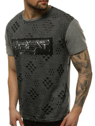 Мъжка тениска сива OZONEE JS/KS2083