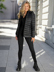 Дамско яке черно OZONEE JS/16M9101/392Z