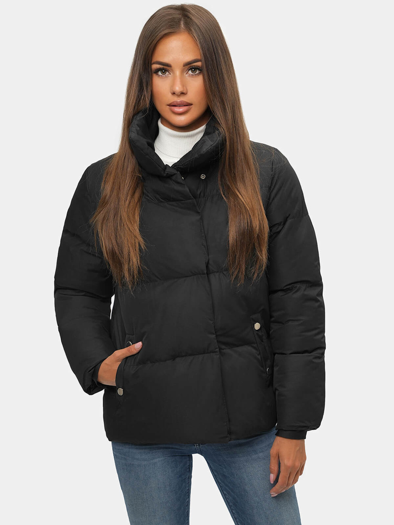 Дамско яке черно OZONEE JS/M23062/392