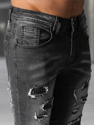 Мъжки дънки черни OZONEE NB/MP0152NZ