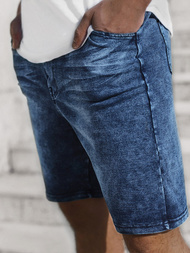 Мъжки къси дънкови панталони синьо OZONEE JS/KK1070/3