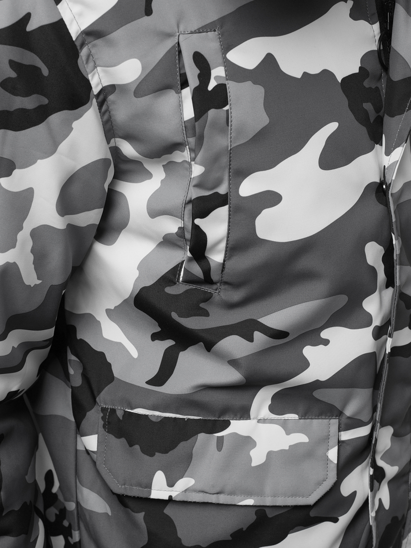 Мъжко яке камуфлаж сиво OZONEE JS/2019005