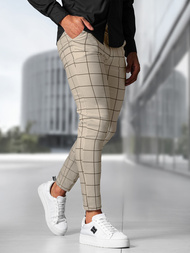 Мъжки панталони бежово OZONEE O/P4009Z