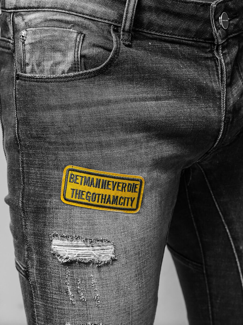 Мъжки дънки черни OZONEE NB/MP0047NZ