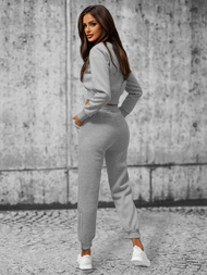 Дамски анцуг от две части сив OZONEE JS/8C78/2Z