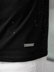 Мъжка тениска черен OZONEE O/QQ1390