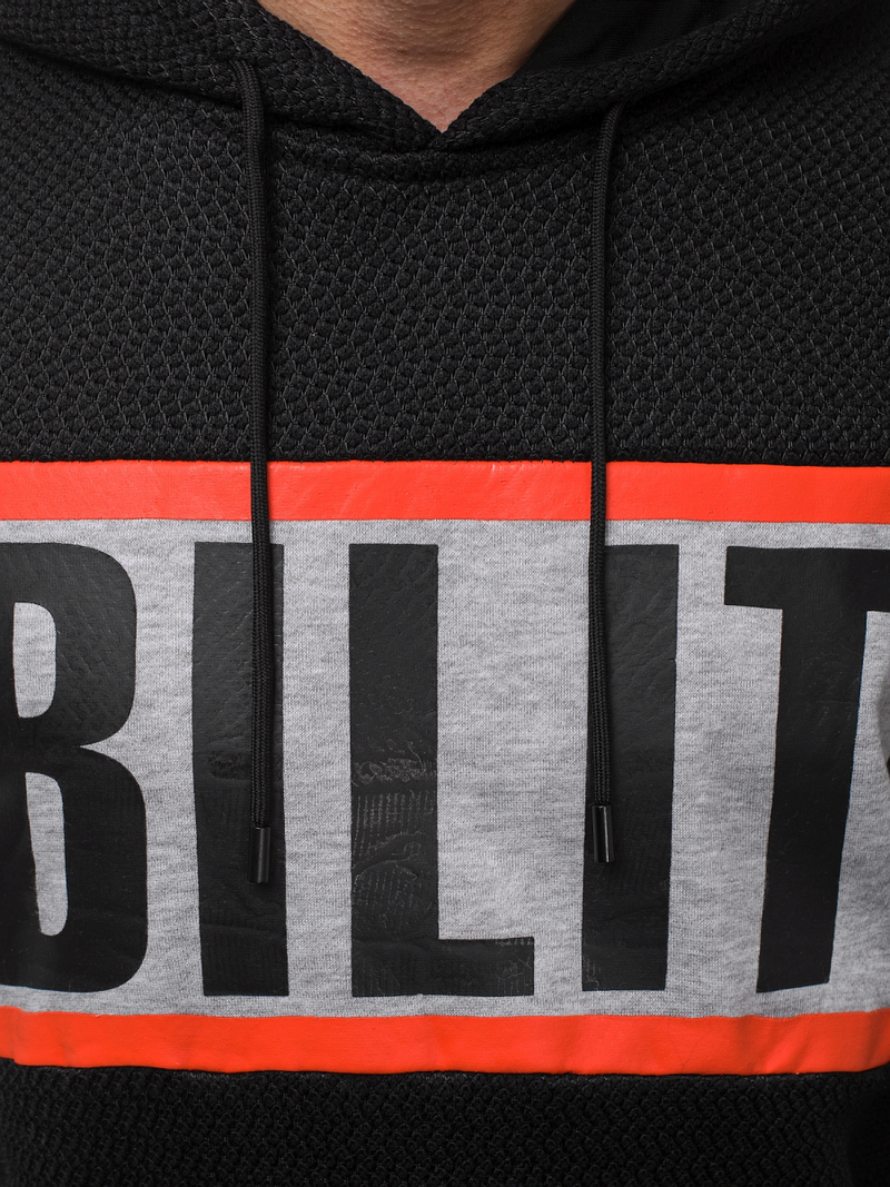 Мъжки суитшърт черна OZONEE JS/KS1936Z