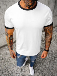 Мъжка тениска бял OZONEE JS/8T83/1