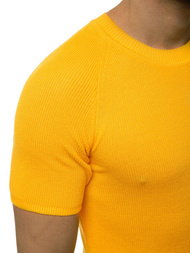 Мъжки пуловер жълта OZONEE L/2474