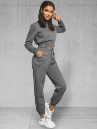 Дамски анцуг от две части графитен OZONEE JS/8C78/5