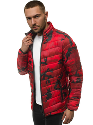 Мъжко яке червено-камуфлажно OZONEE JS/SM80Z
