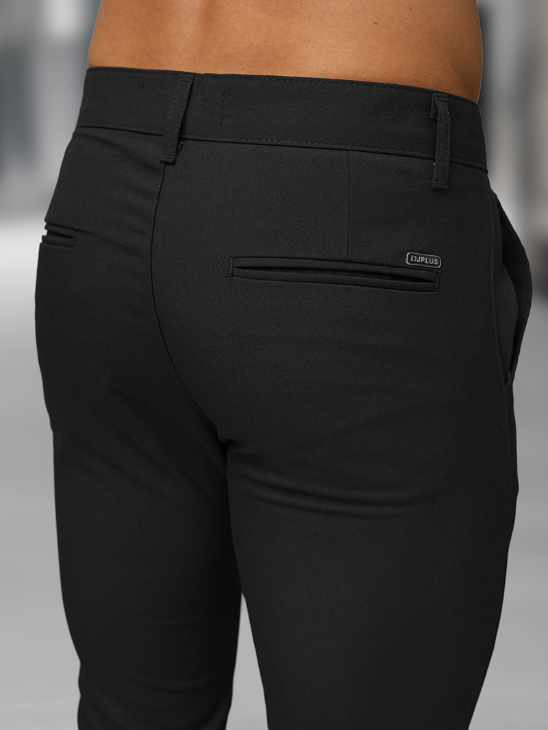 Мъжки панталони чино черни OZONEE DJ/5526Z