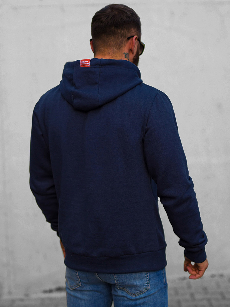 Мъжки суитшърт тъмнсиня OZONEE O/H1060