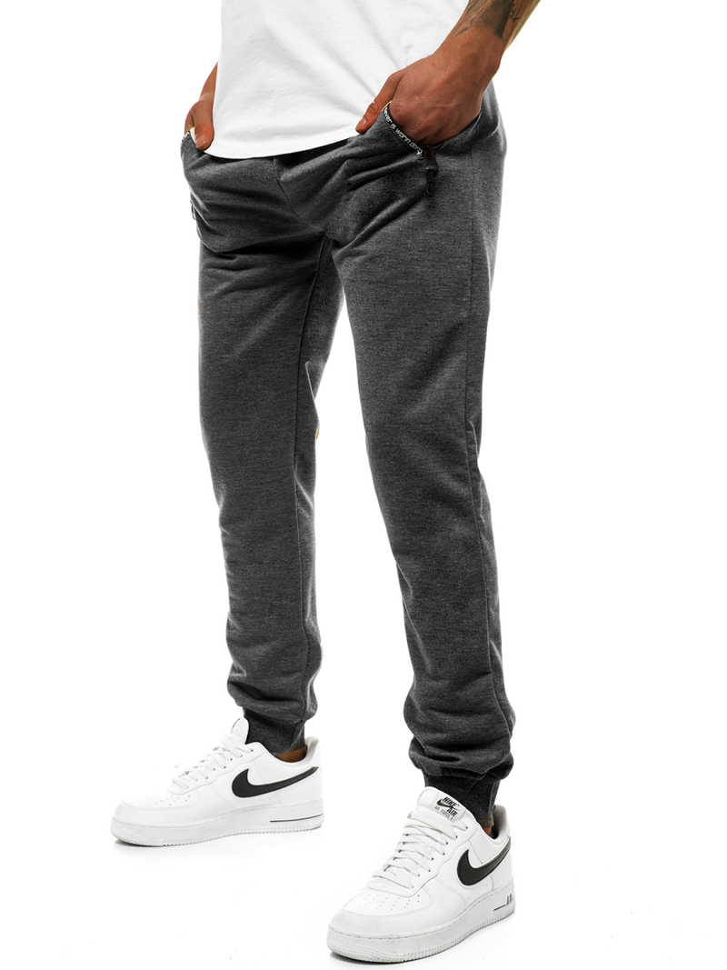 Мъжко долнище на анцуг графитно JS/XW002S