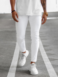 Мъжки дънки бяло OZONEE E/5348/01Z